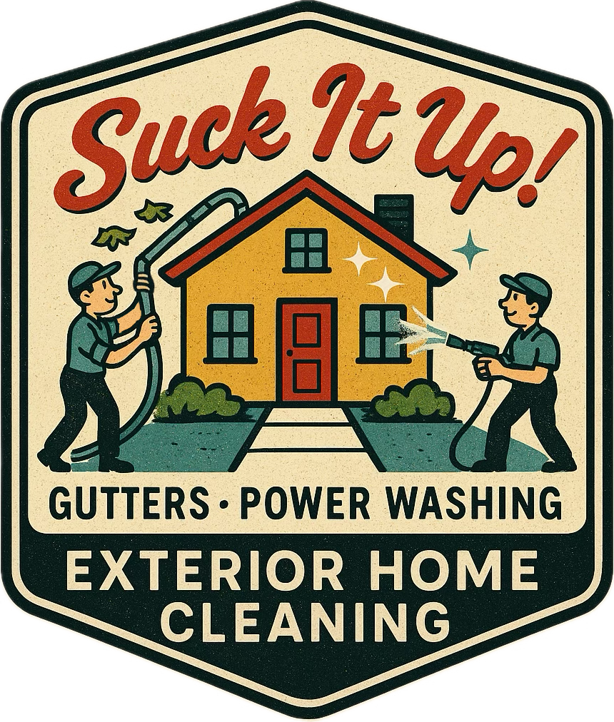 Suck It Up Gutters Logo